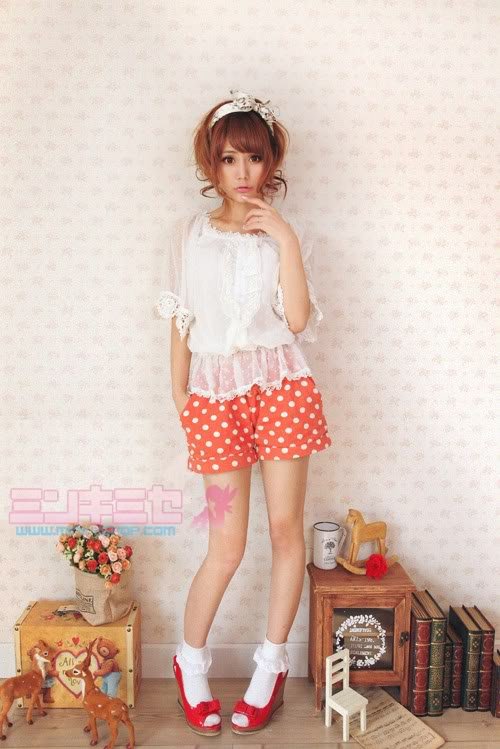 Cawaii Polka Dot Shorts